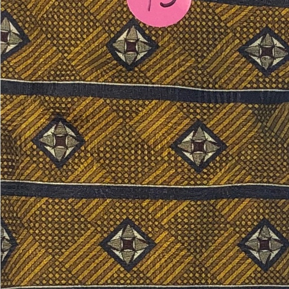 Z inc Brown and Black Geometric TIE